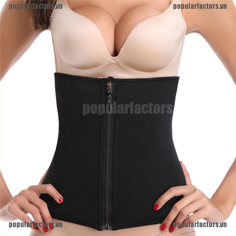 [Hàng mới về] Đai nịt bụng định hình cơ thể làm thon gọn vùng dưới ngực phối latex cao su tiện lợi