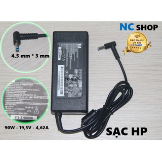 SẠC LAPTOP HP 90W - 19,5V - 4,62A  Chân kim nhỏ (4,5mm*3mm)