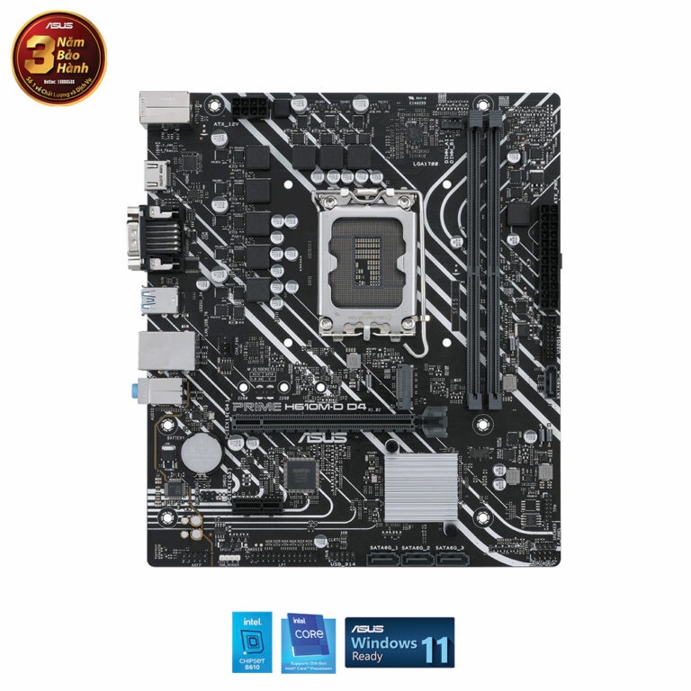 Mainboard Asus Prime H610MD D4 Hàng chính hãng