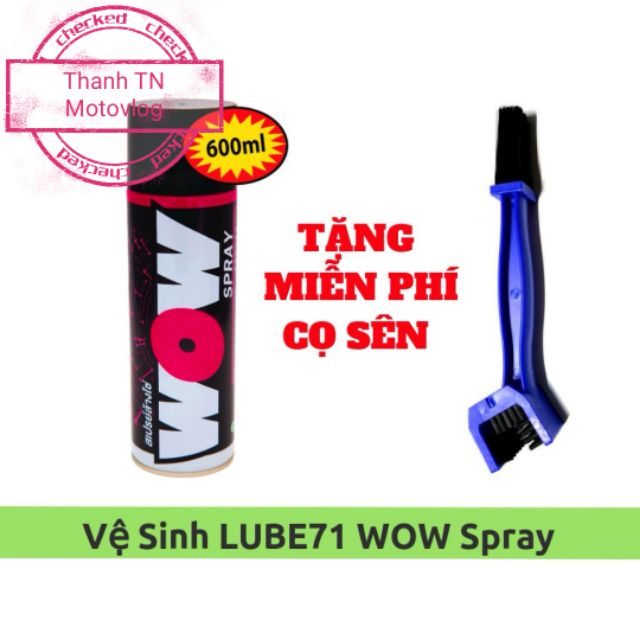 Chai xịt vệ sinh sên Wow lube 71