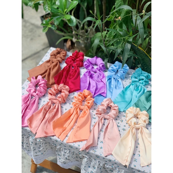 Cột tóc nơ lụa madebytim