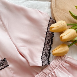 Pijama lụa cao cấp vải lụa mịn mát có size Lullaby Homewear