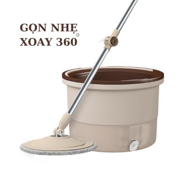 Cây lau nhà lock lock LOS - E6 bộ lau nhà tự vắt CÓ BÀN CHẢI GIẶT giặt sạch hơn ,hàng nội địa Trung Quốc