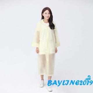 ❀May-người lớn Áo mưa chống nước Unisex EVA có mũ trùm đầu dài tay