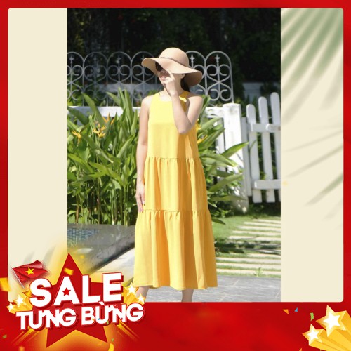 -Hàng nhập khẩu Đầm Maxi Nữ Vải Lụa Trơn 4 Màu, Thích hợp đi làm, du lịch, dã ngoại, sinh hoạt ngoài trời Liên hệ mua hà