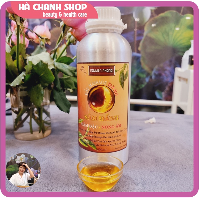 Tinh Dầu Giảm Mỡ Bụng Chiết Xuất Sâm Đắng Đậm Đặc Gấp Đôi Chai 1000ml Dầu Massage Tan Mỡ Nóng Ấm Làm Săn Chắc Bụng