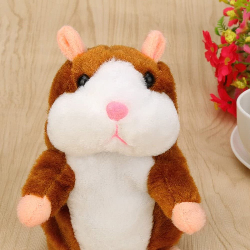 Thú Nhồi Bông Đồ Chơi Hình Chuột Hamster Mềm Mại Có Âm Thanh 16cm / 6inch