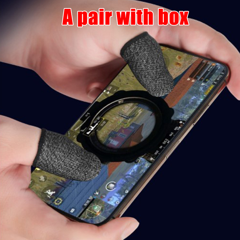 Set 2 Bọc Bảo Vệ Ngón Tay Chơi Game Thoáng Khí Chống Mồ Hôi Kèm Hộp Đựng | BigBuy360 - bigbuy360.vn