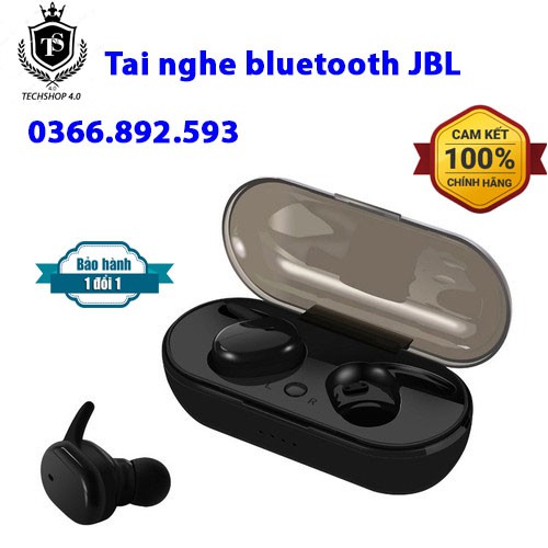 [SALE 66K] Tai nghe Bluetooth JBL TWS4, Tai Nghe Wireless Có Mic Chống Ồn Bluetooth Kép V 5.0- NEW 2019