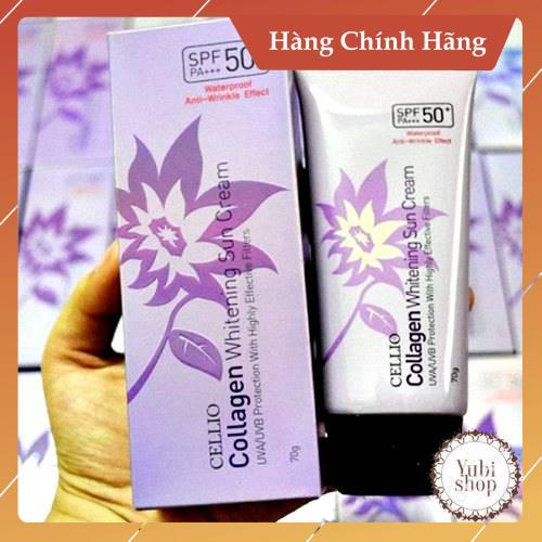 Kem Chống Nắng Cellio Chính Hãng - Kem Chống Nắng Cellio Collagen Whitening Sun Cream 70g Chính Hãng Hàn Quốc - KM - CS | BigBuy360 - bigbuy360.vn