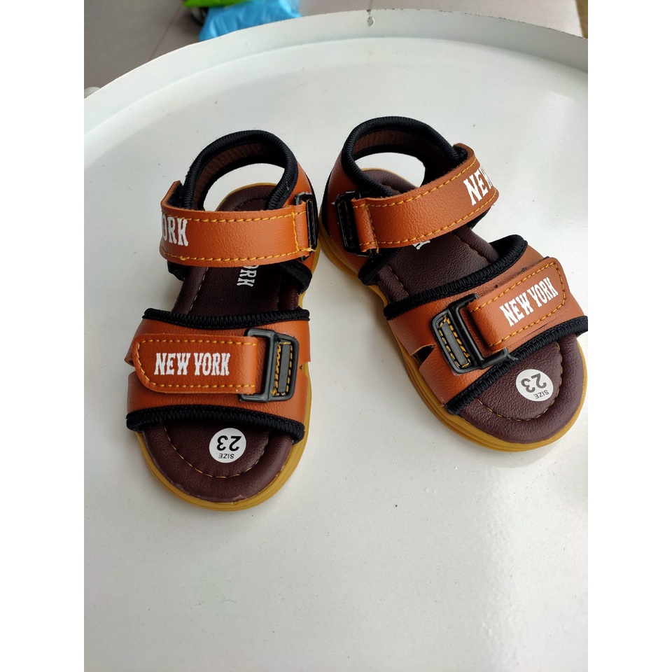Giày sandal da PU mềm mại thời trang cho bé trai (0-24 tháng tuổi)