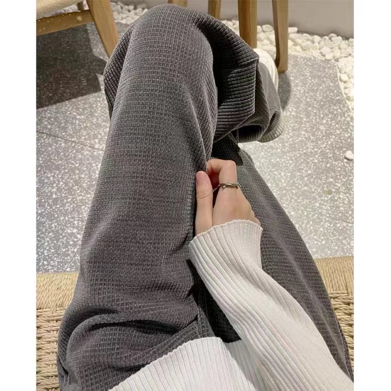 Quần dài SUXI ống rộng lưng cao thời trang Hàn Quốc cho nữ