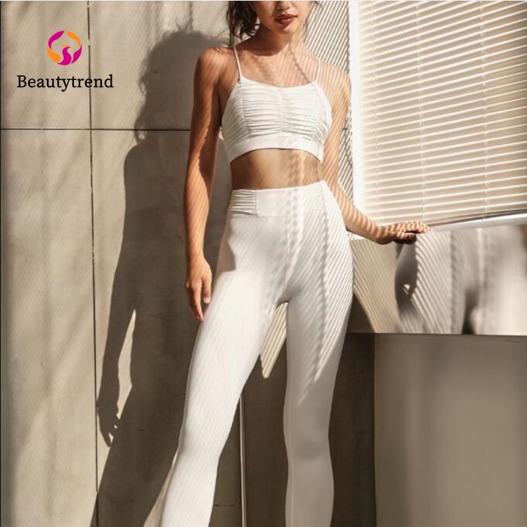 Set 2 món trang phục tập yoga thể thao co giãn dành cho nữ