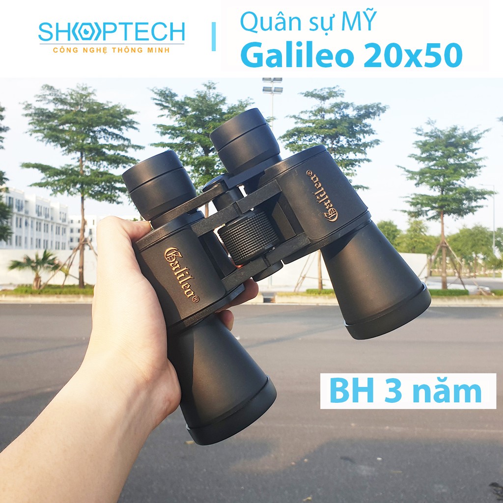 Ống nhòm 2 mắt Galileo 20x50 cao cấp, giá rẻ - Quân sự Mỹ - Chuyên dụng du lịch, dã ngoại, đi rừng, săn ong