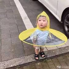 Áo mưa vịt con đáng yêu cho bé