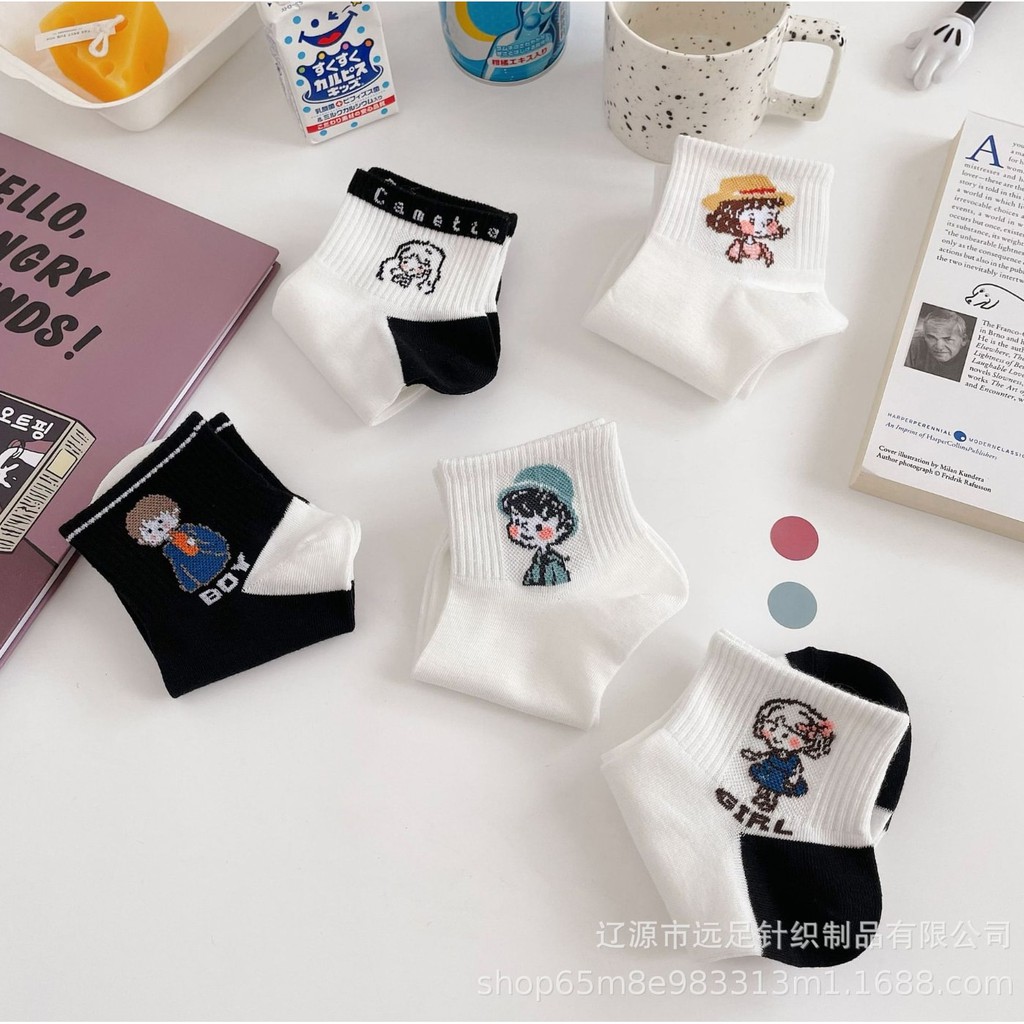 Tất ngắn sắc màu 9 mẫu