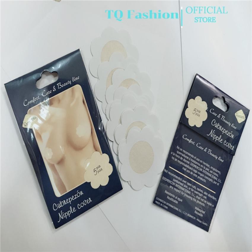 Miếng dán ti ngực giấy, Túi 10 miếng dán ngực chống lộ ti khoe vòng 1 quyến rủ alohashop91