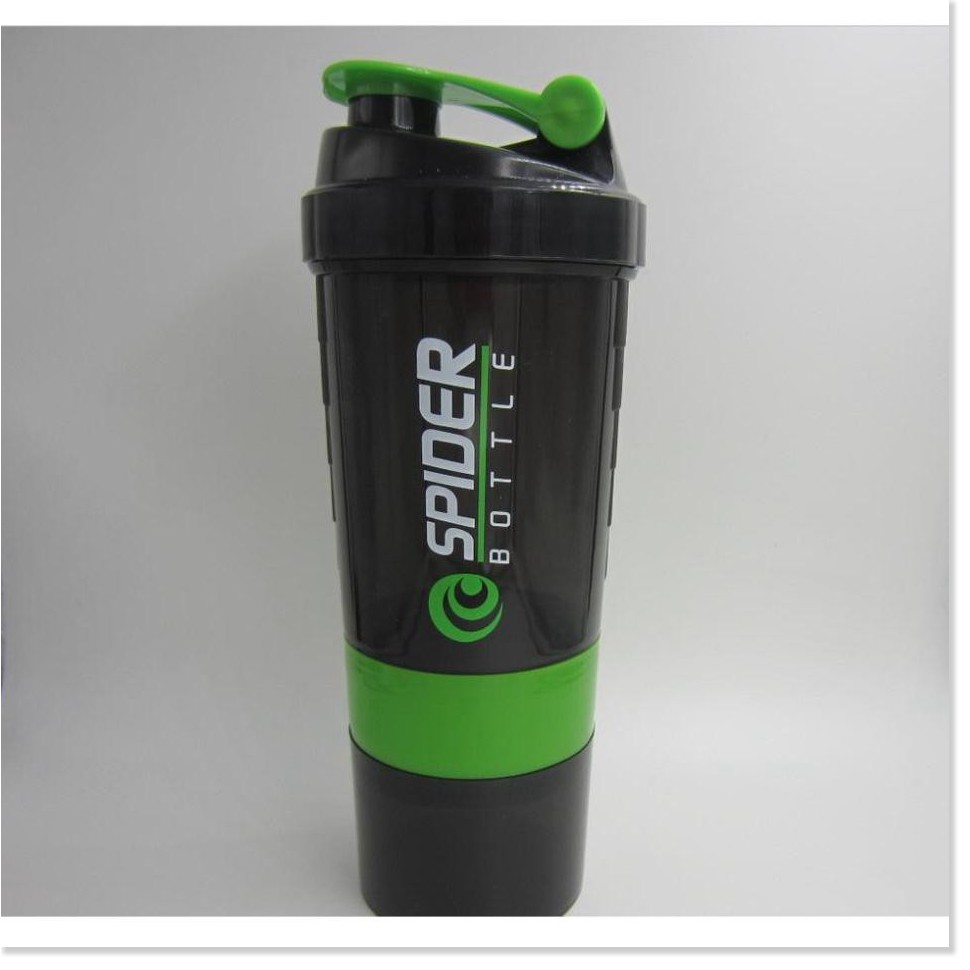 Bình lắc Spider tập gym 3 ngăn tiện dụng 600ml có nhiều ngắn, thiết kế sang trọng,đẳng cấp