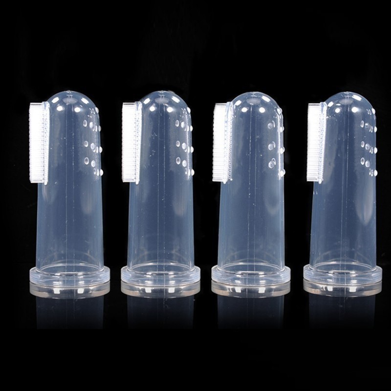 Bàn Chải Đánh Răng Bằng Silicon Cho Thú Cưng