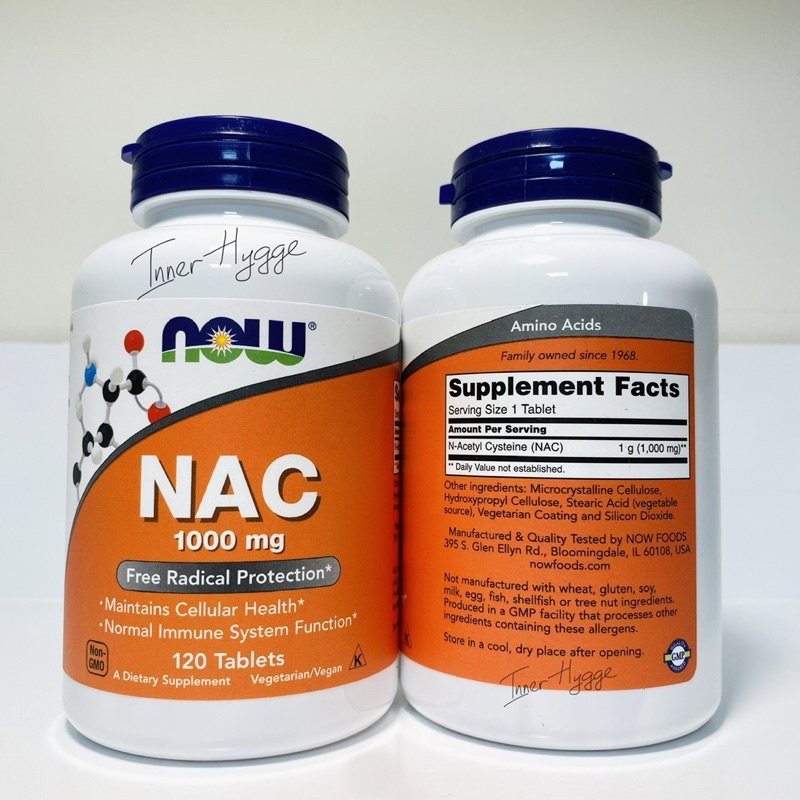 Giải độc gan NOW NAC 600mg, 1000mg phục hồi chức năng phổi, thận, thanh lọc cơ thể, detox bảo vệ gan N Acetyl Cysteine