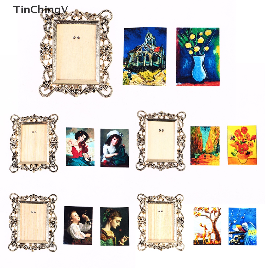 Khung Ảnh Treo Tường Trang Trí Nhà Búp Bê Tỉ Lệ 1: 12