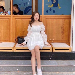 váy hai dây trễ vai hàng thiết kế