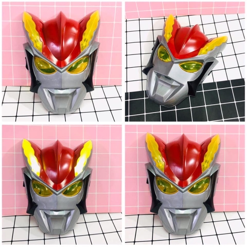 Mặ nạ siêu nhân người máy có đèn hoá trang/ mặt nạ ultraman