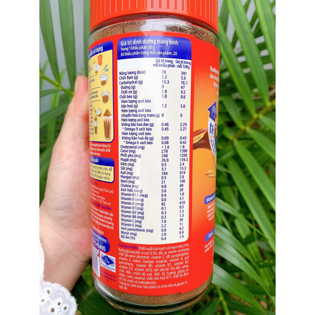 BỘT CA CAO LÚA MẠCH OVALTINE