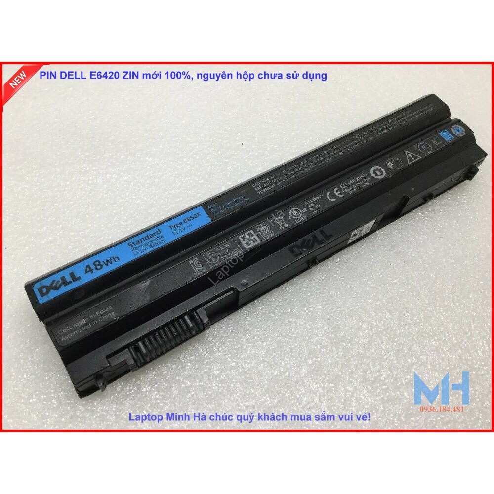 Pin laptop Dell Latitude E6540, E6440, E5530, E5430, E6520, E6420 bảo hành 1 đổi 1 toàn quốc