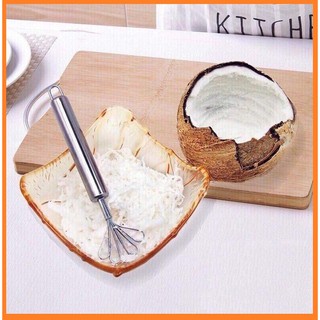 dụng cụ nạo dừa Inox cao cấp - cây đánh vẩy cá và gọt vỏ đa năng