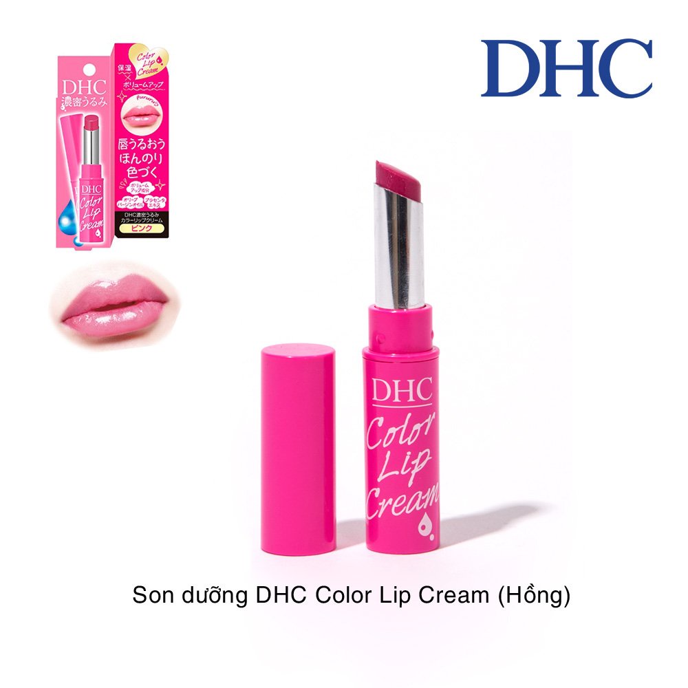 [HCM] Son Dưỡng Môi Có Màu DHC Pure Color Lip Cream Stick 1.5g # Sắc Hồng