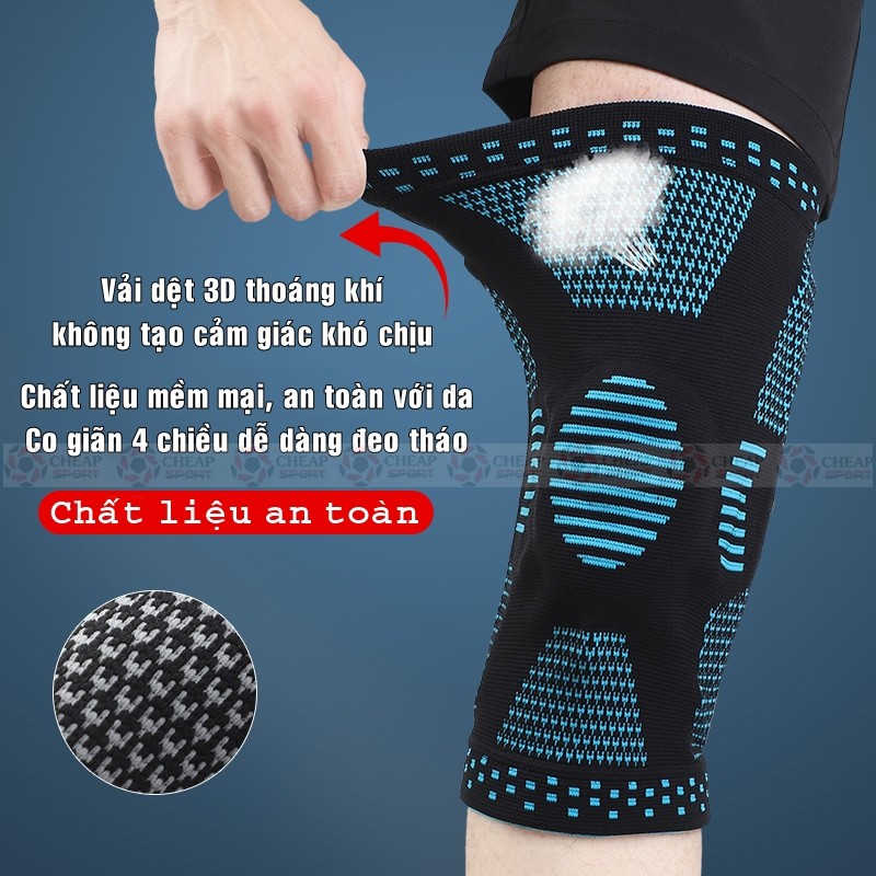 Đai Bảo Vệ Khớp Gối BG/07 Bó Gối Thể Thao Tránh Chấn Thương Khi Chơi Bóng Chuyền Tập Gym Cầu Lông Chạy Bộ Tennis