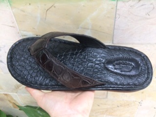 Dép Da Cá Sấu  Size 42 & 43 Màu Nâu Đất