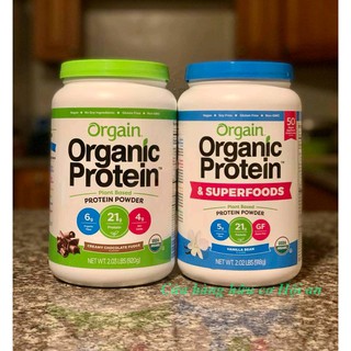 Bột protein Orgain hữu cơ.