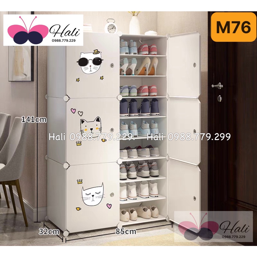 Kệ Để Giày Dép , Giày Boot Chia Ngăn Đa Năng (1 ô 3 Ngăn) , Đa Dạng Mẫu Mã, Màu Sắc Phong Phú . tu_nhua_vinh_tuy