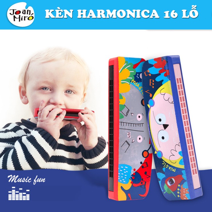 Kèn harmonica gỗ 16 lỗ cao cấp