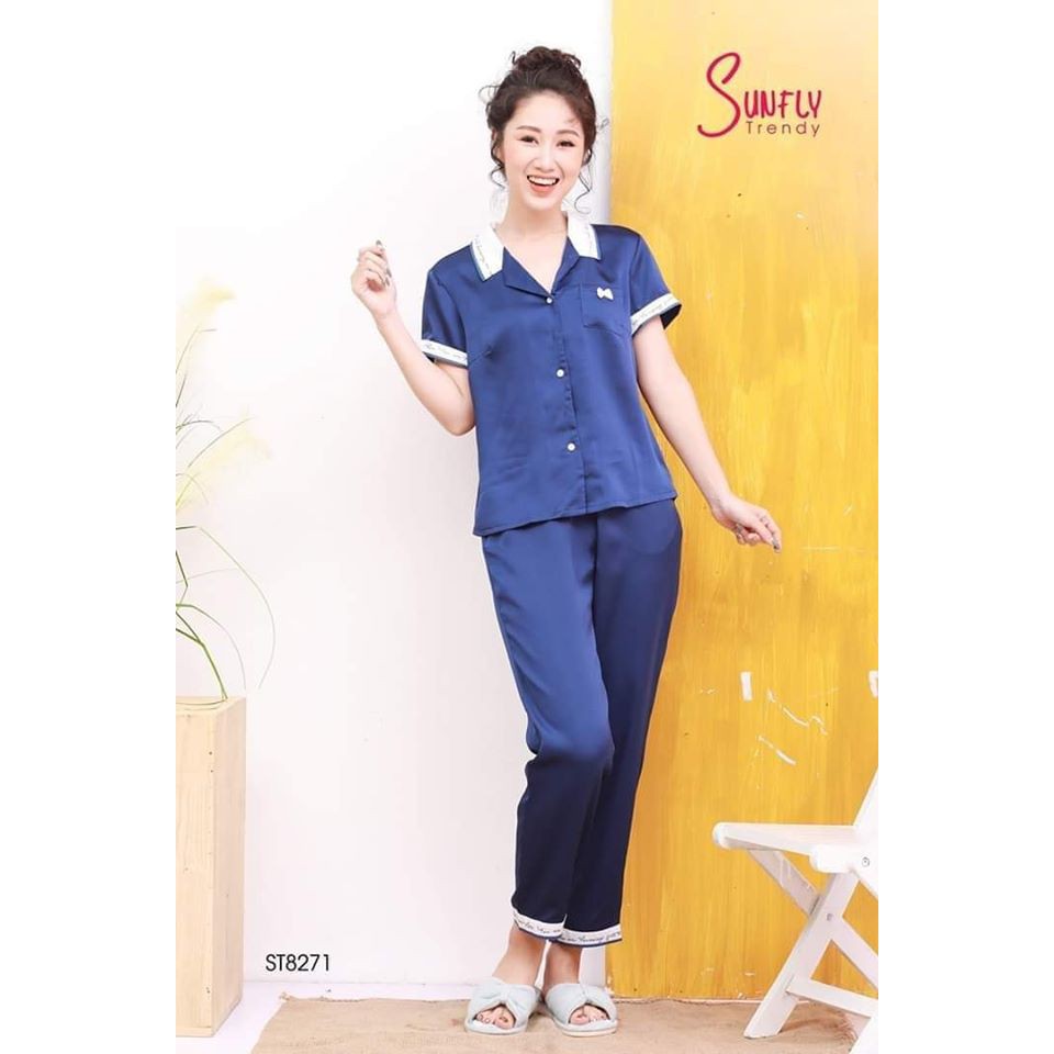 bộ mặc nhà áo tay cộc quần dài ST8271