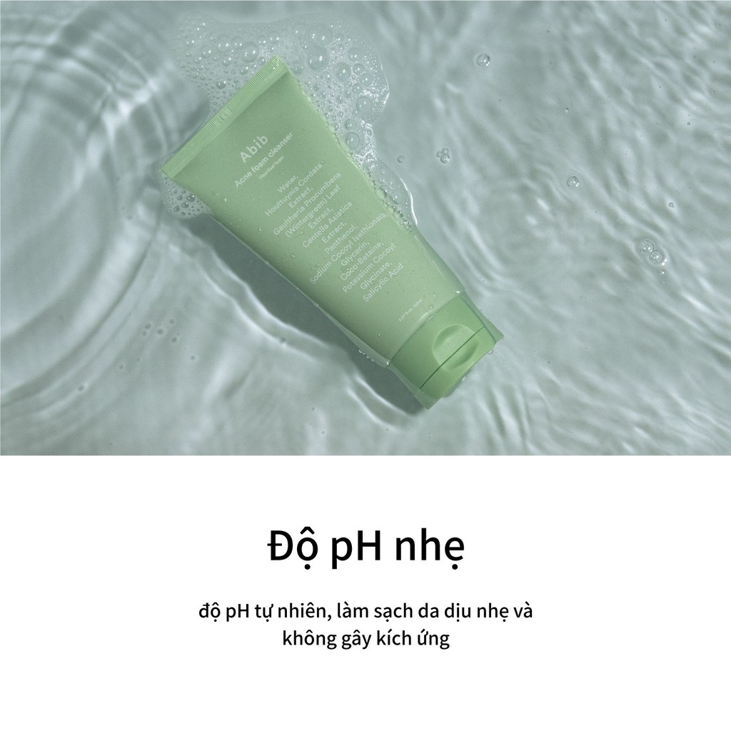 Sữa rửa mặt Abib thành phần diếp cá hỗ trợ giảm mụn làm sạch da 150ml/250ml