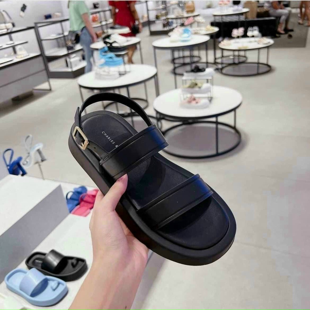 Sandal quai hậu nữ đế bằng quai ngang bản to siêu nhẹ xinh xắn giá rẻ - Mã S58