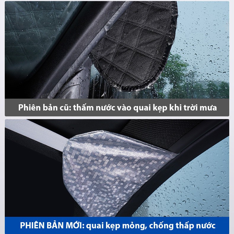 Bạt phủ kính lái xe ô tô tráng nhôm 4 lớp cao cấp