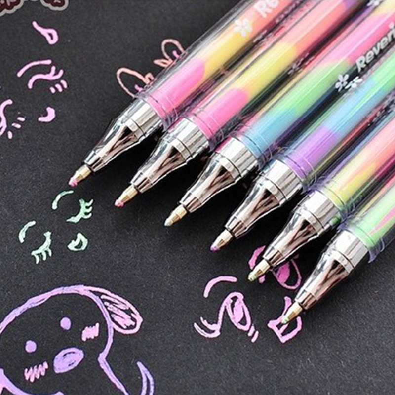 1 Bút Mực Nước 6 Màu Thiết Kế Dễ Thương