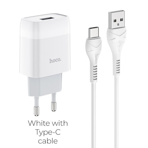 ⚡NowShip⚡ Bộ Củ Sạc Hoco C72/C72A Hỗ Trợ Sạc Nhanh 2.1A Kèm Dây/Micro USB/Type C-Bảo Hành 12T