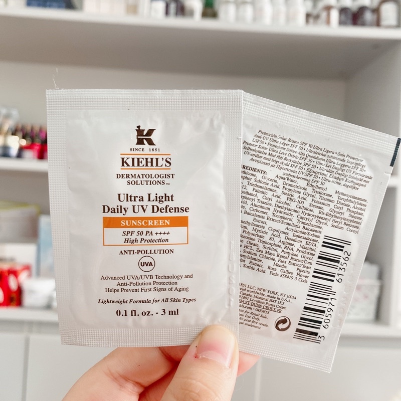 Sample Kem chống nắng dạng gói Kiehl's Ultra Light Daily UV Defense