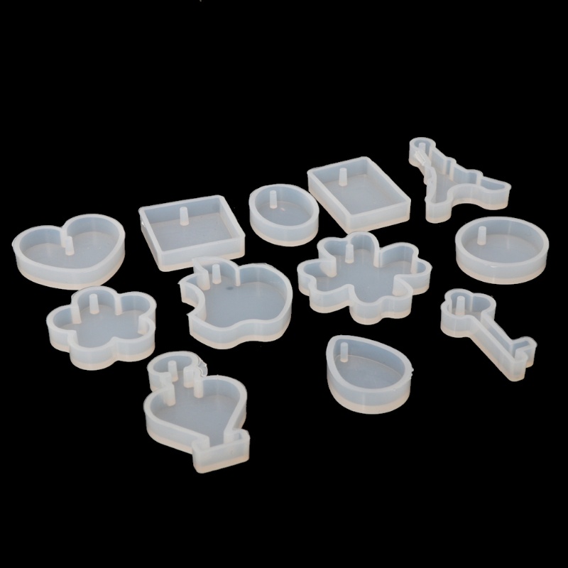 Sa Khuôn Silicone Làm Bông Tai Epoxy Hình Tròn DIY