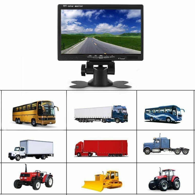 Màn hình LCD HD 12 V-24V 7 inch TFT có màu quan sát  cho ô tô