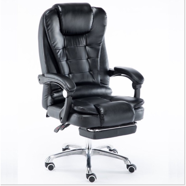 Ghế Giám Đốc, văn phòng, gaming có Massage được bọc da Pu, chân xoay, có gác chân, ngả lưng cao cấp