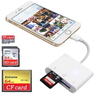 Đầu đọc thẻ 3 in 1 TF, SD, CF cho Iphone, Ipad