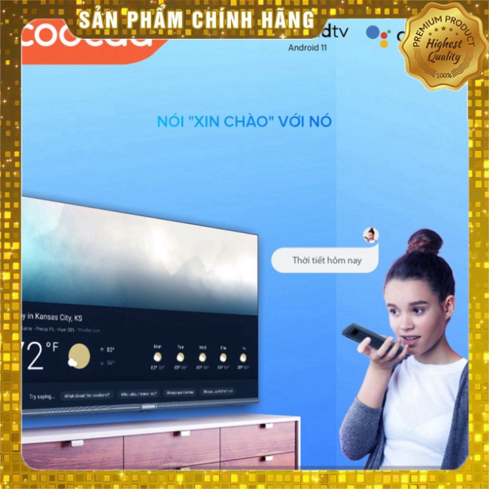 Mới. Smart TV Full HD Coocaa 43 Inch Wifi - 43S7G - Android 11 - - Giao hàng miễn phí , hỗ trợ lắp đặt nhiệt tình