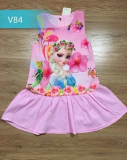 Đầm lanh Elsa tay rớt vai