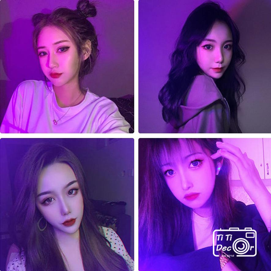 Đèn Led TikTok TiTi Decor Quay TikTok, Đèn Màu Trang Trí Video Clip Hỗ Trợ Các Tiktoker Đạt Triệu Views